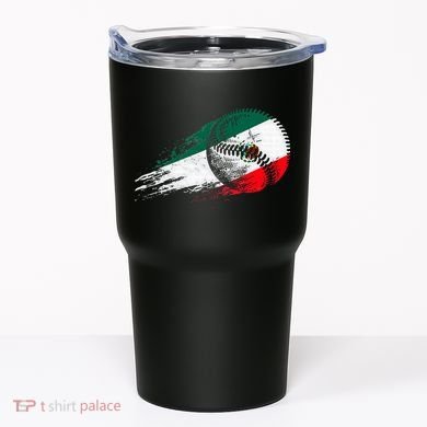 Mexican Baseball Player Mexico Flag Baseball Lover Tumbler