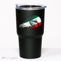 Mexican Baseball Player Mexico Flag Baseball Lover Tumbler thumb 0