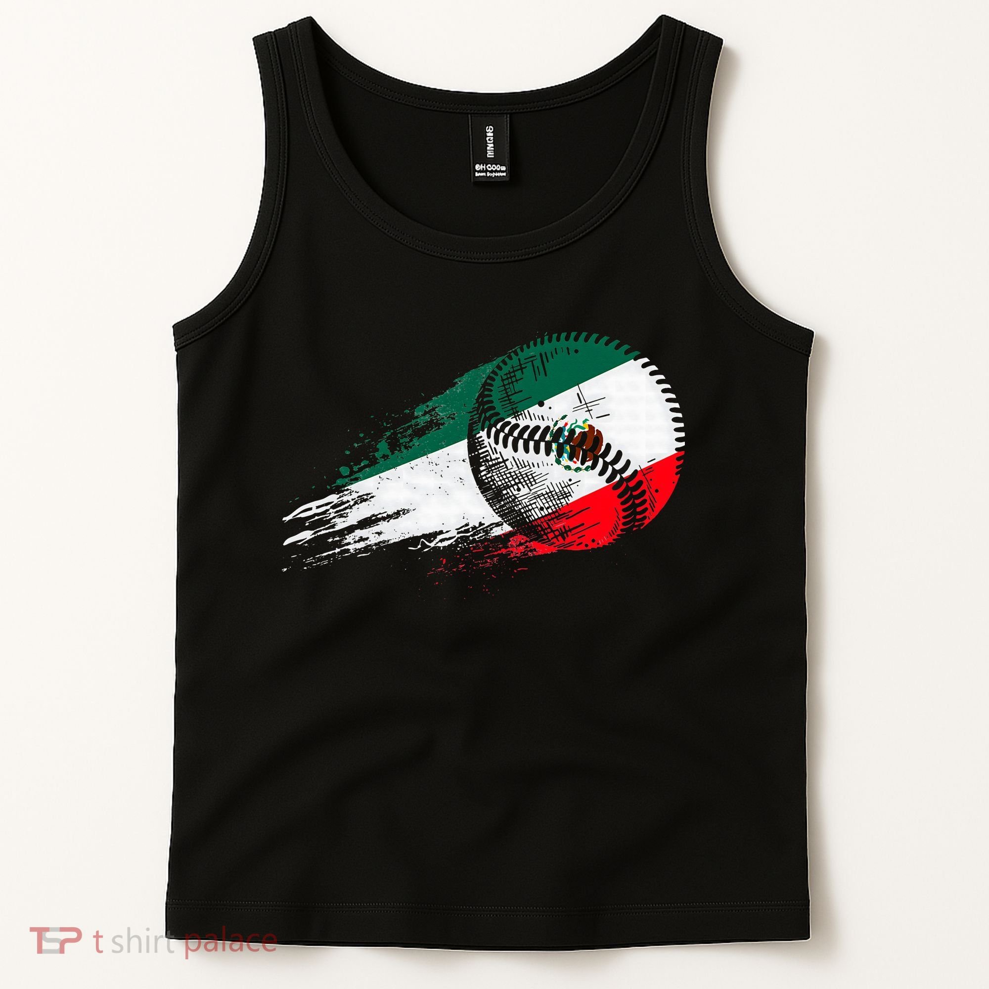 Mexican Baseball Player Mexico Flag Baseball Lover Tank Top