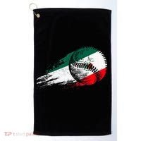 Mexican Baseball Player Mexico Flag Baseball Lover Golf Towel thumb 0
