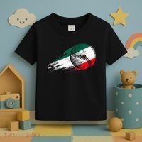 Mexican Baseball Player Mexico Flag Baseball Lover Toddler T-Shirt thumb 3