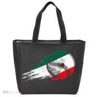 Mexican Baseball Player Mexico Flag Baseball Lover Tote Bag thumb 0
