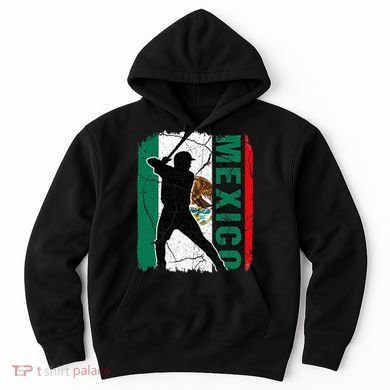 Mexican Baseball Player Mexico Flag Baseball Fans Hoodie