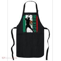 Mexican Baseball Player Mexico Flag Baseball Fans Apron thumb 0
