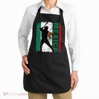 Mexican Baseball Player Mexico Flag Baseball Fans Apron thumb 2