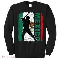 Mexican Baseball Player Mexico Flag Baseball Fans Sweatshirt thumb 0
