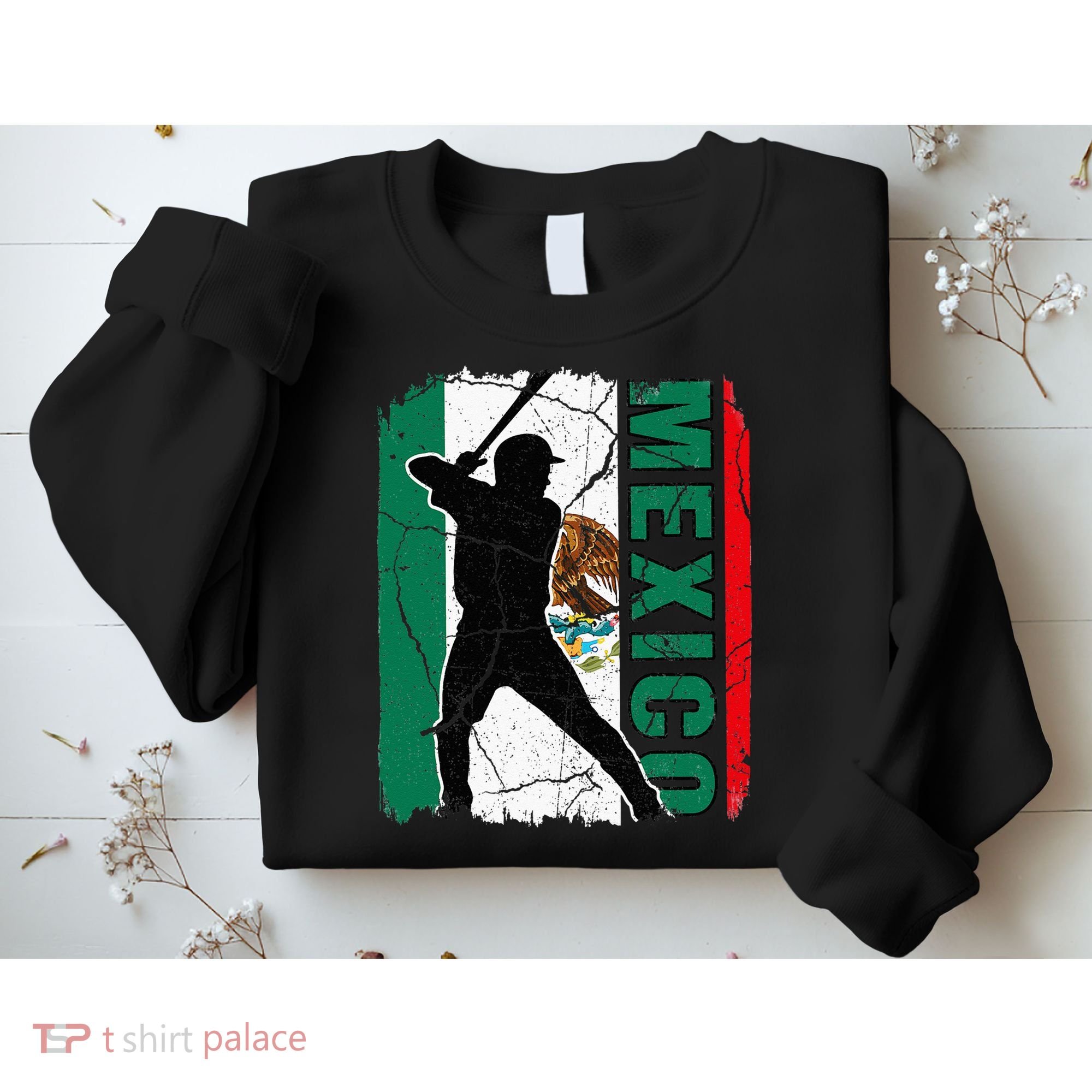 Mexican Baseball Player Mexico Flag Baseball Fans Sweatshirt