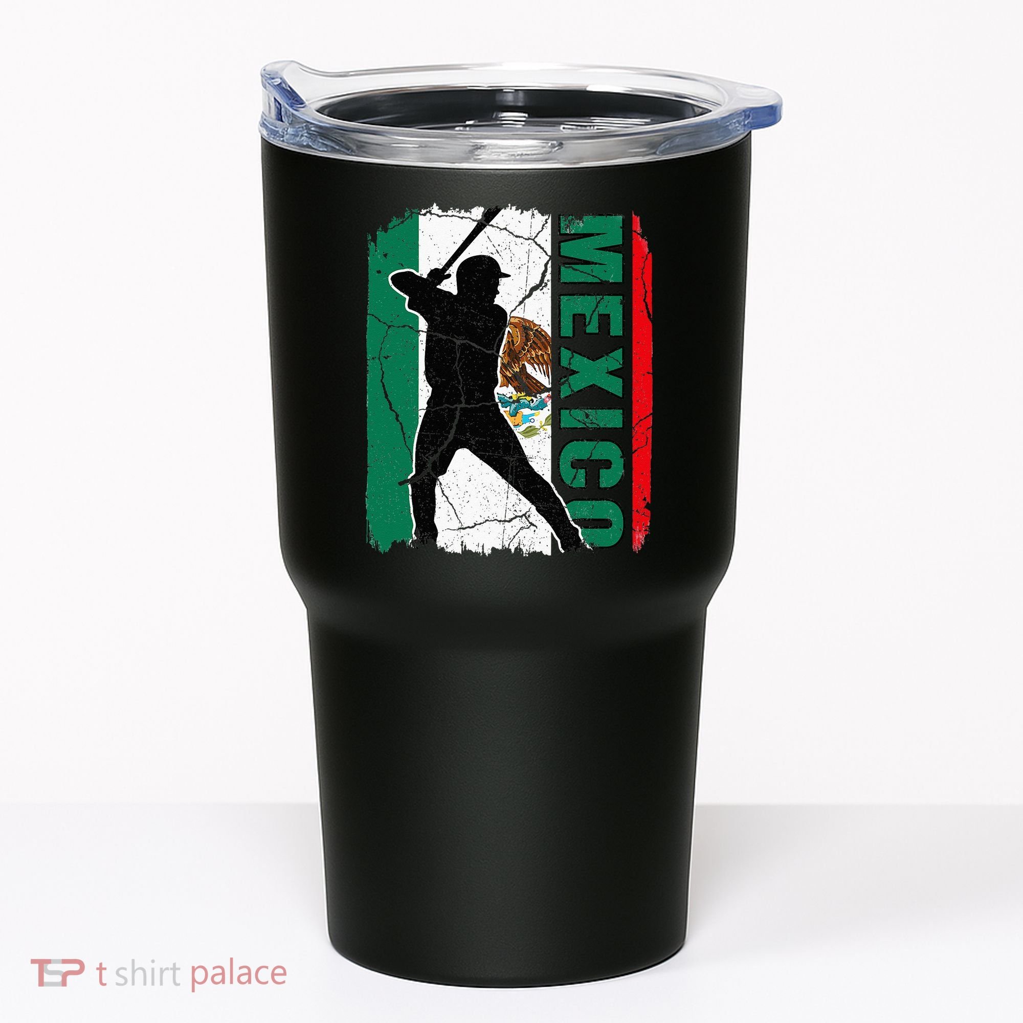 Mexican Baseball Player Mexico Flag Baseball Fans Tumbler