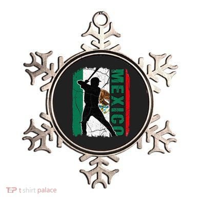 Mexican Baseball Player Mexico Flag Baseball Fans Ornament