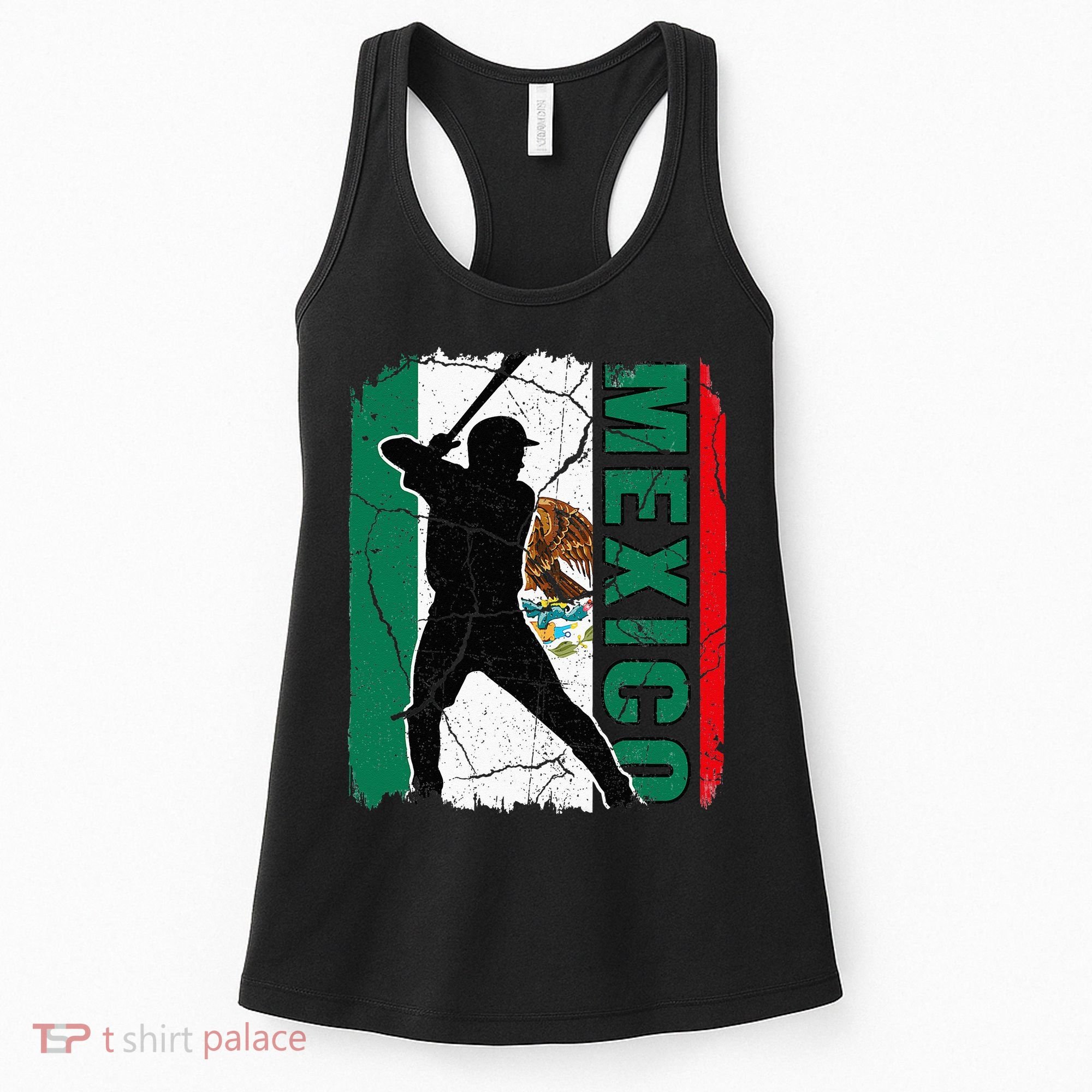 Mexican Baseball Player Mexico Flag Baseball Fans Women's Tank Top