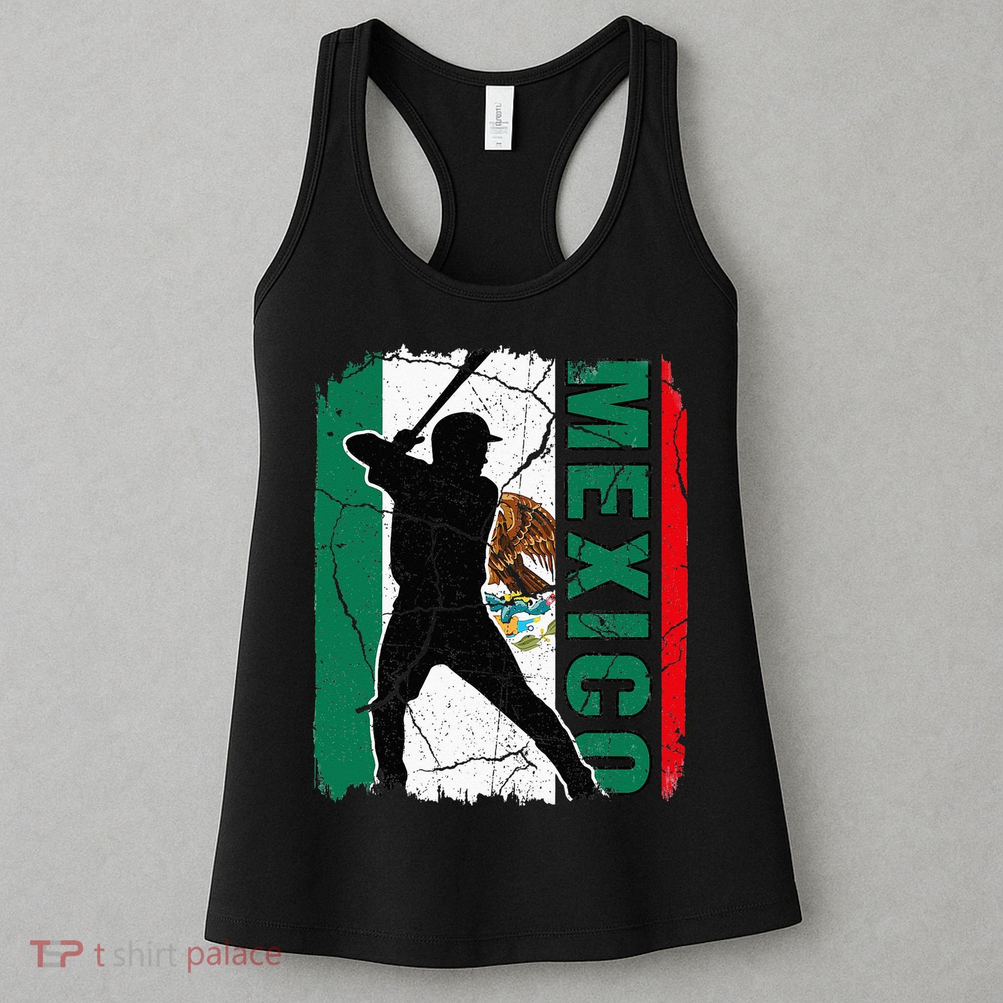 Mexican Baseball Player Mexico Flag Baseball Fans Women's Tank Top