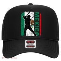 Mexican Baseball Player Mexico Flag Baseball Fans Hat thumb 0
