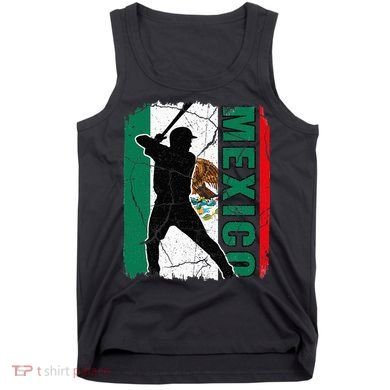 Mexican Baseball Player Mexico Flag Baseball Fans Tank Top