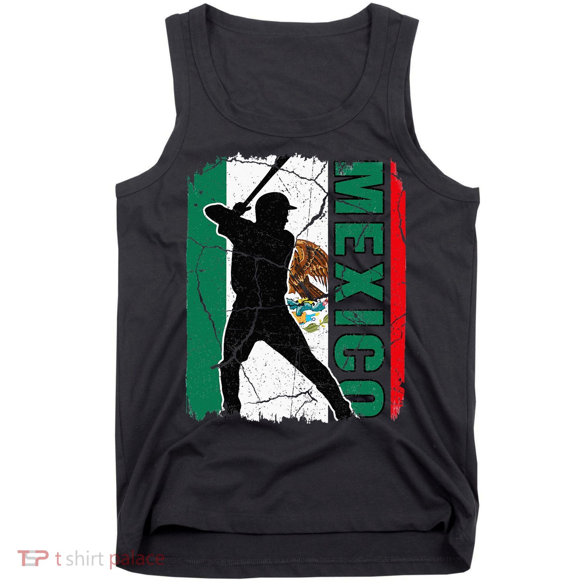 Mexican Baseball Player Mexico Flag Baseball Fans Tank Top
