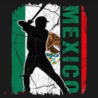 Mexican Baseball Player Mexico Flag Baseball Fans Kids Sweatshirt thumb 2