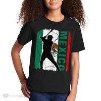 Mexican Baseball Player Mexico Flag Baseball Fans Kids T-Shirt thumb 2