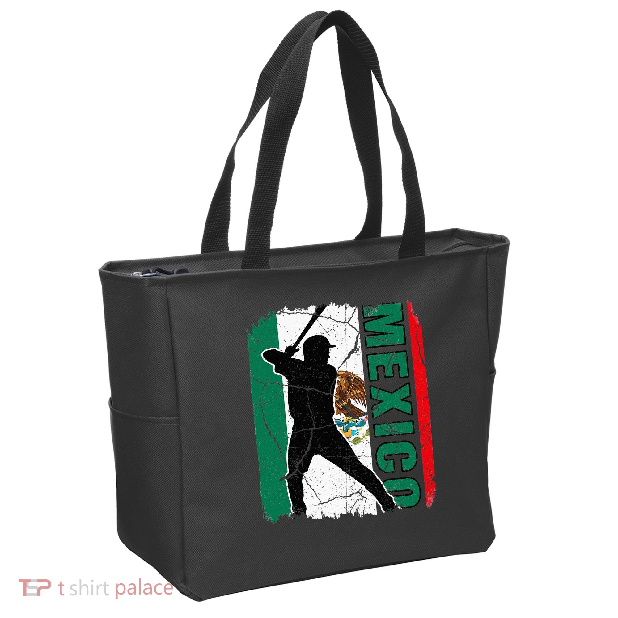 Mexican Baseball Player Mexico Flag Baseball Fans Tote Bag