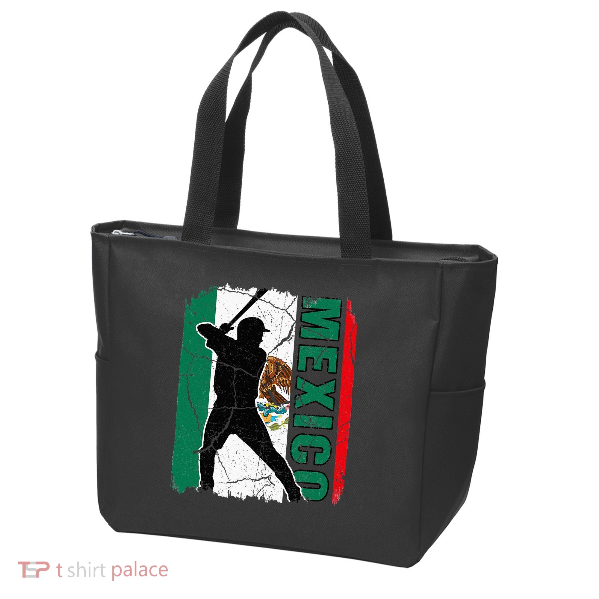 Mexican Baseball Player Mexico Flag Baseball Fans Tote Bag