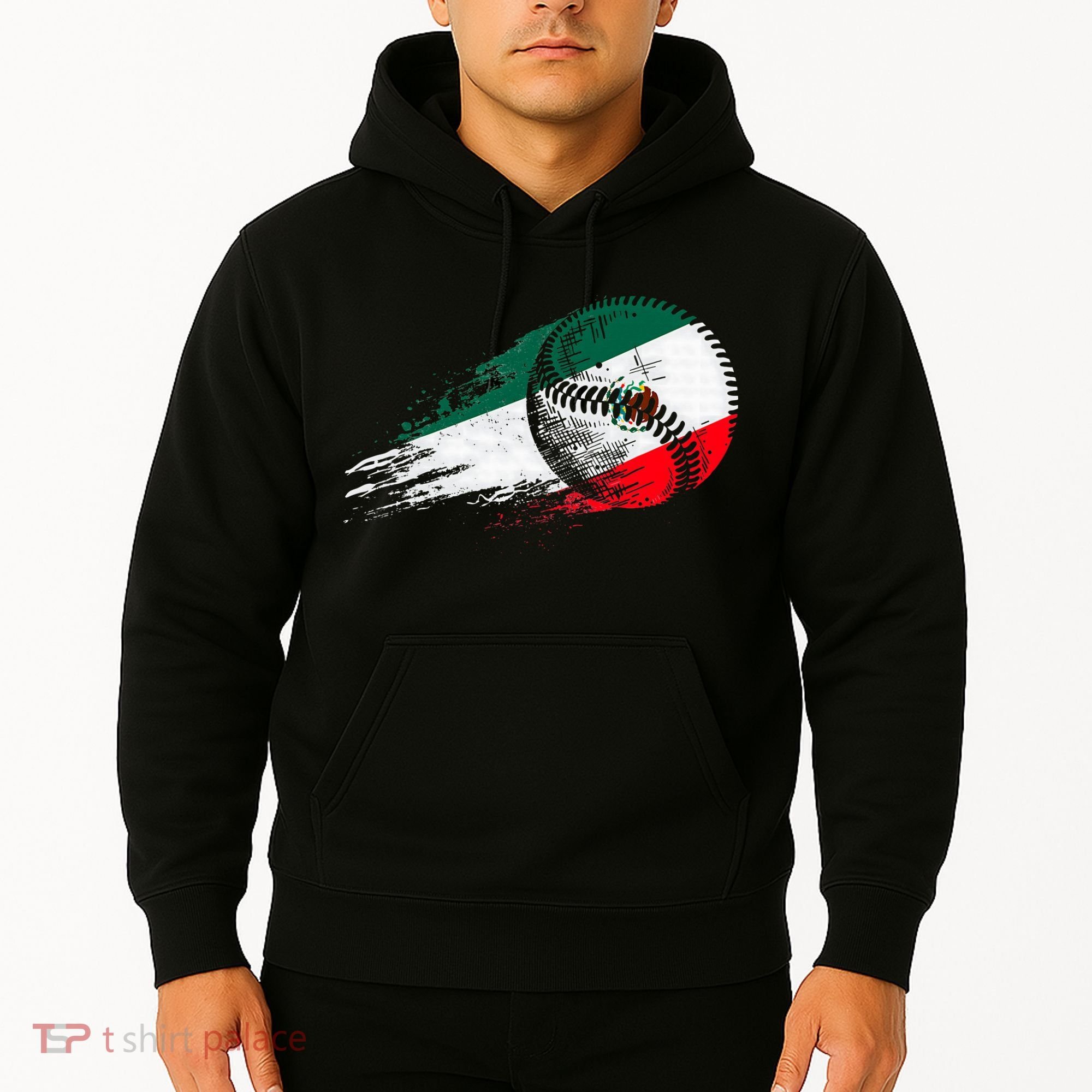 Mexican Baseball Player Mexico Flag Baseball Lover Hoodie