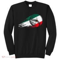 Mexican Baseball Player Mexico Flag Baseball Lover Sweatshirt thumb 0