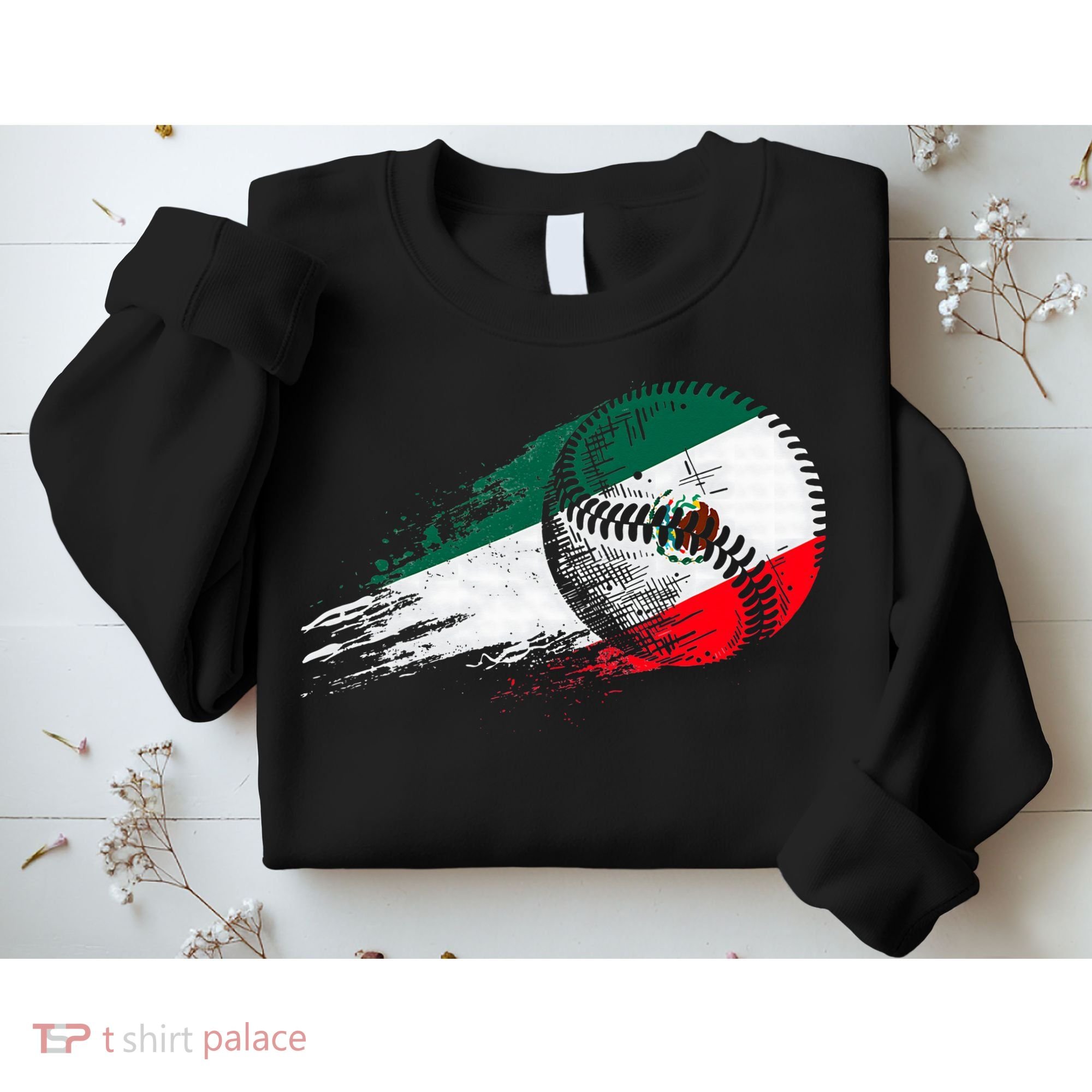 Mexican Baseball Player Mexico Flag Baseball Lover Sweatshirt