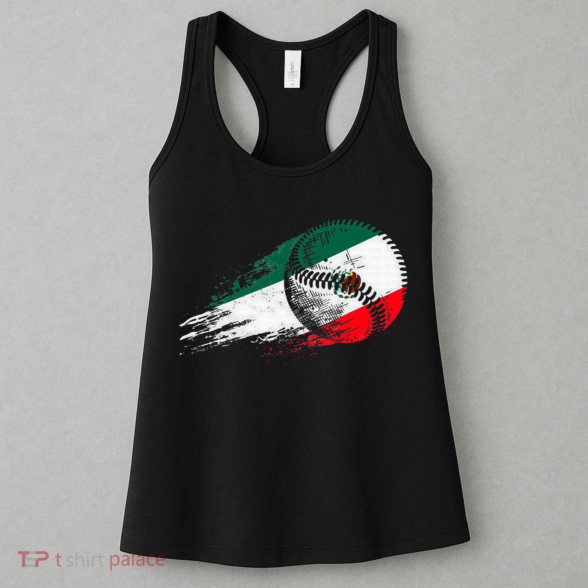 Mexican Baseball Player Mexico Flag Baseball Lover Women's Tank Top