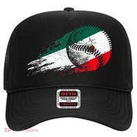 Mexican Baseball Player Mexico Flag Baseball Lover Hat thumb 0