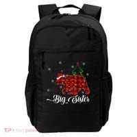 Matching Buffalo Plaid Christmas BigSister Bear Pajama Backpack thumb 0