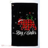 Matching Buffalo Plaid Christmas BigSister Bear Pajama Golf Towel thumb 0