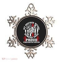 My Brother Proud Firefighter Sister Of A Fire Sister Gift Ornament thumb 0