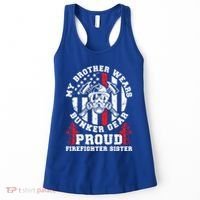 My Brother Proud Firefighter Sister Of A Fire Sister Gift Women's Tank Top thumb 0