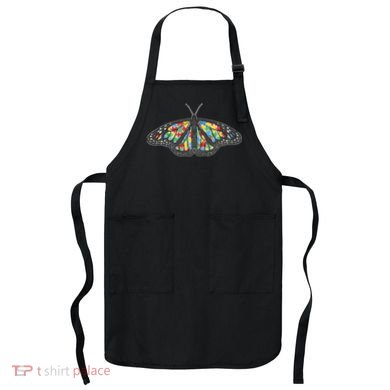 Monarch Butterfly Puzzle Autism Awareness Support Gift Apron