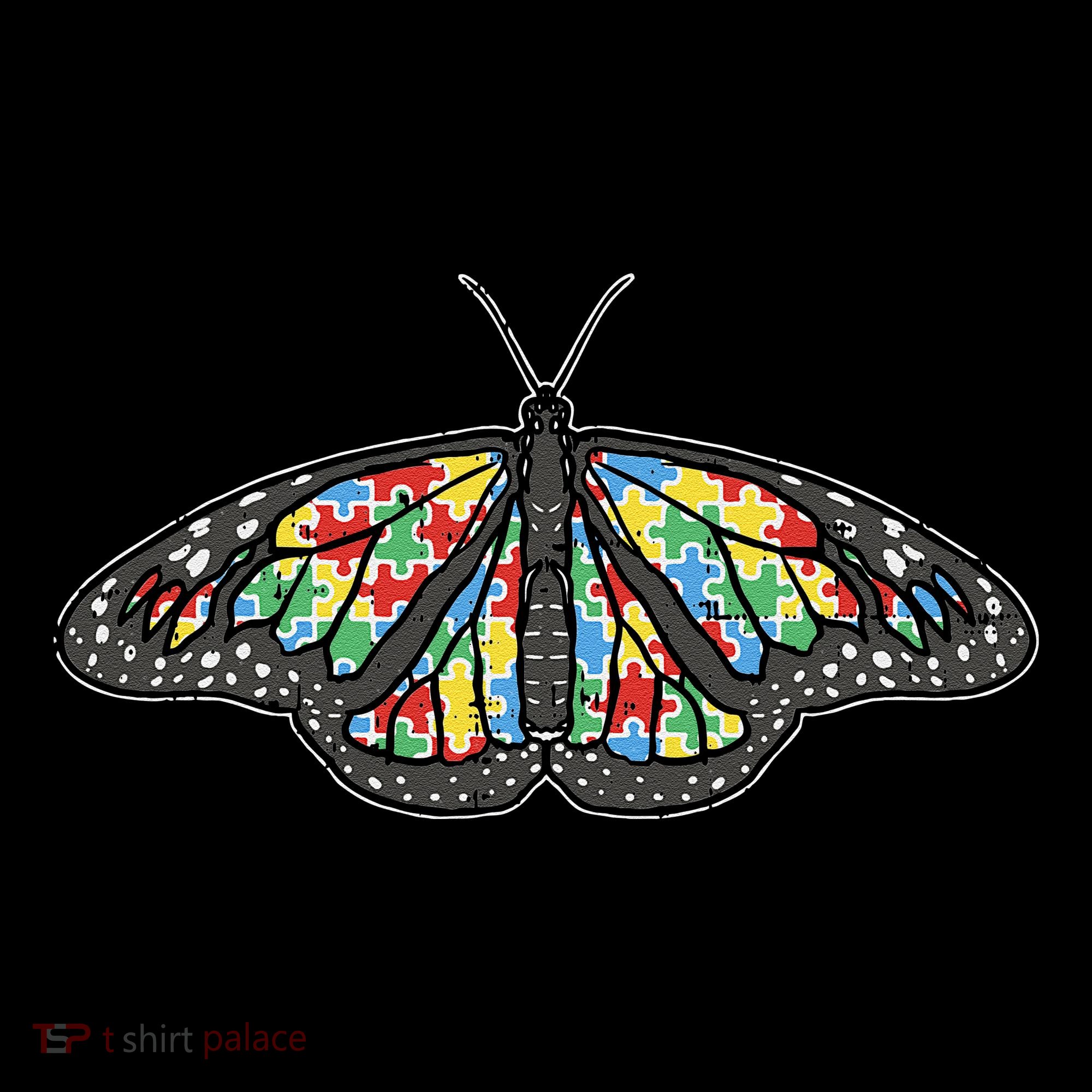 Monarch Butterfly Puzzle Autism Awareness Support Gift Coffee Mug