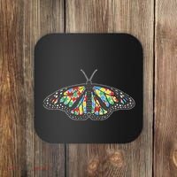 Monarch Butterfly Puzzle Autism Awareness Support Gift Coaster thumb 0