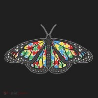 Monarch Butterfly Puzzle Autism Awareness Support Gift Tumbler thumb 3