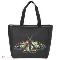 Monarch Butterfly Puzzle Autism Awareness Support Gift Tote Bag thumb 0