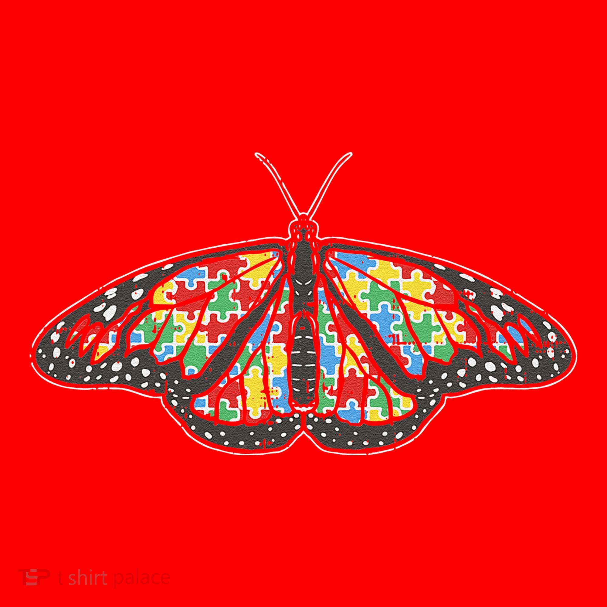 Monarch Butterfly Puzzle Autism Awareness Support Gift Santa Hat