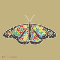 Monarch Butterfly Puzzle Autism Awareness Support Gift Kids T-Shirt thumb 2