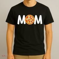 Mom Birthday Pizza 1st Birthday Pizza Family Matching Party  T-Shirt thumb 3