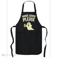 More Boos Please Cute Funny Halloween Ghost Party Apron thumb 0
