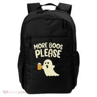 More Boos Please Cute Funny Halloween Ghost Party Backpack thumb 0