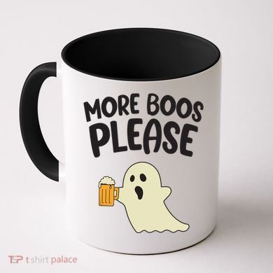 More Boos Please Cute Funny Halloween Ghost Party Coffee Mug