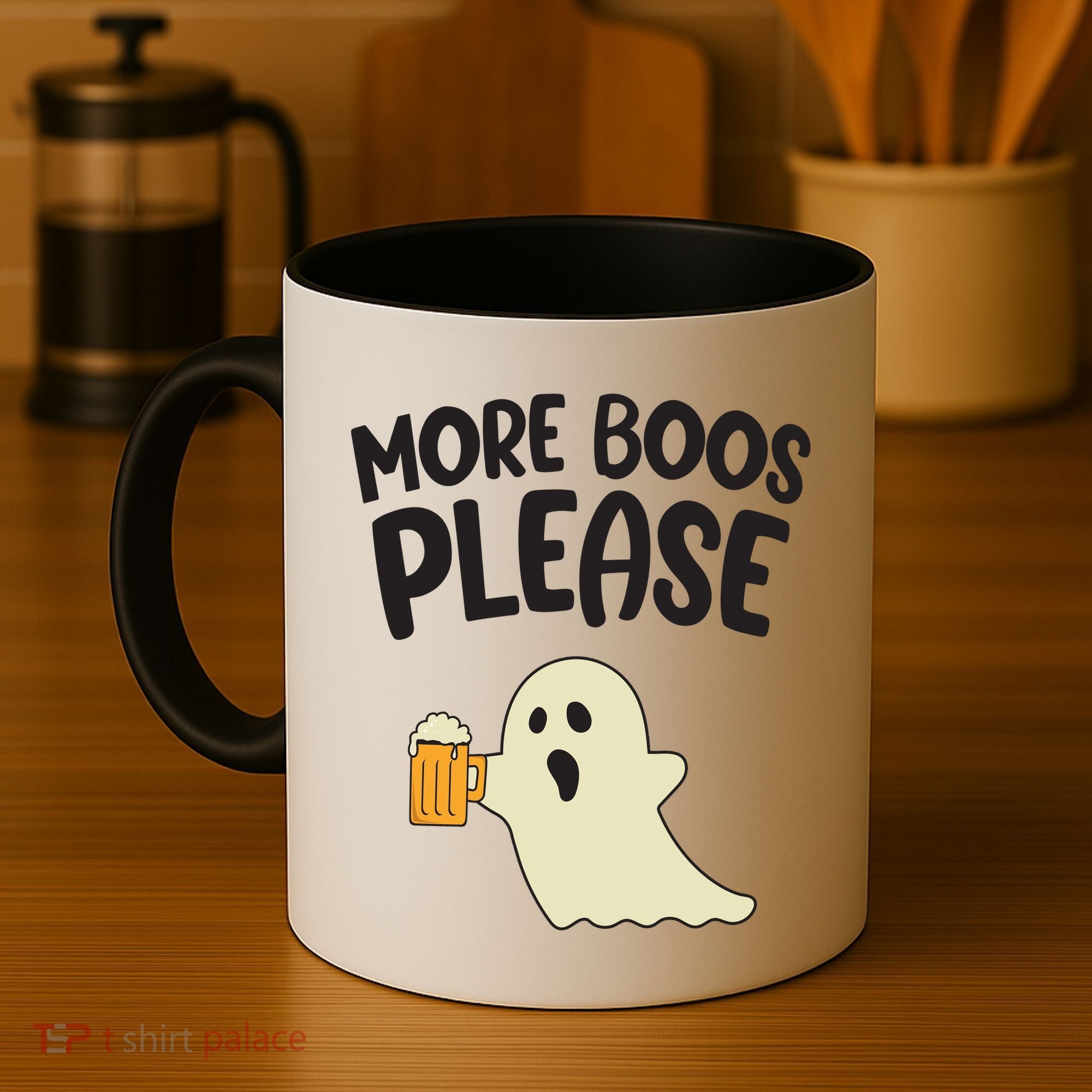 More Boos Please Cute Funny Halloween Ghost Party Coffee Mug