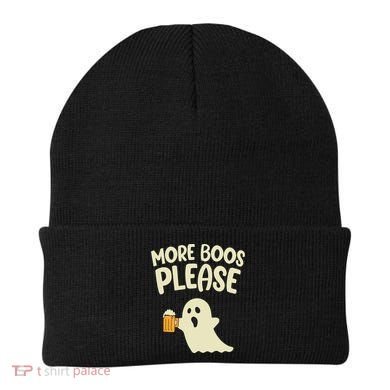 More Boos Please Cute Funny Halloween Ghost Party Beanie