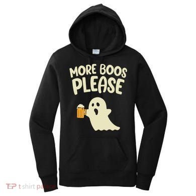 More Boos Please Cute Funny Halloween Ghost Party Women's Hoodie