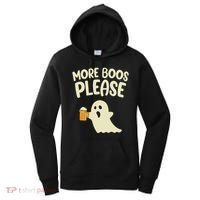 More Boos Please Cute Funny Halloween Ghost Party Women's Hoodie thumb 0