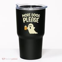 More Boos Please Cute Funny Halloween Ghost Party Tumbler thumb 0