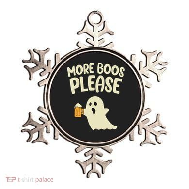 More Boos Please Cute Funny Halloween Ghost Party Ornament