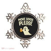 More Boos Please Cute Funny Halloween Ghost Party Ornament thumb 0