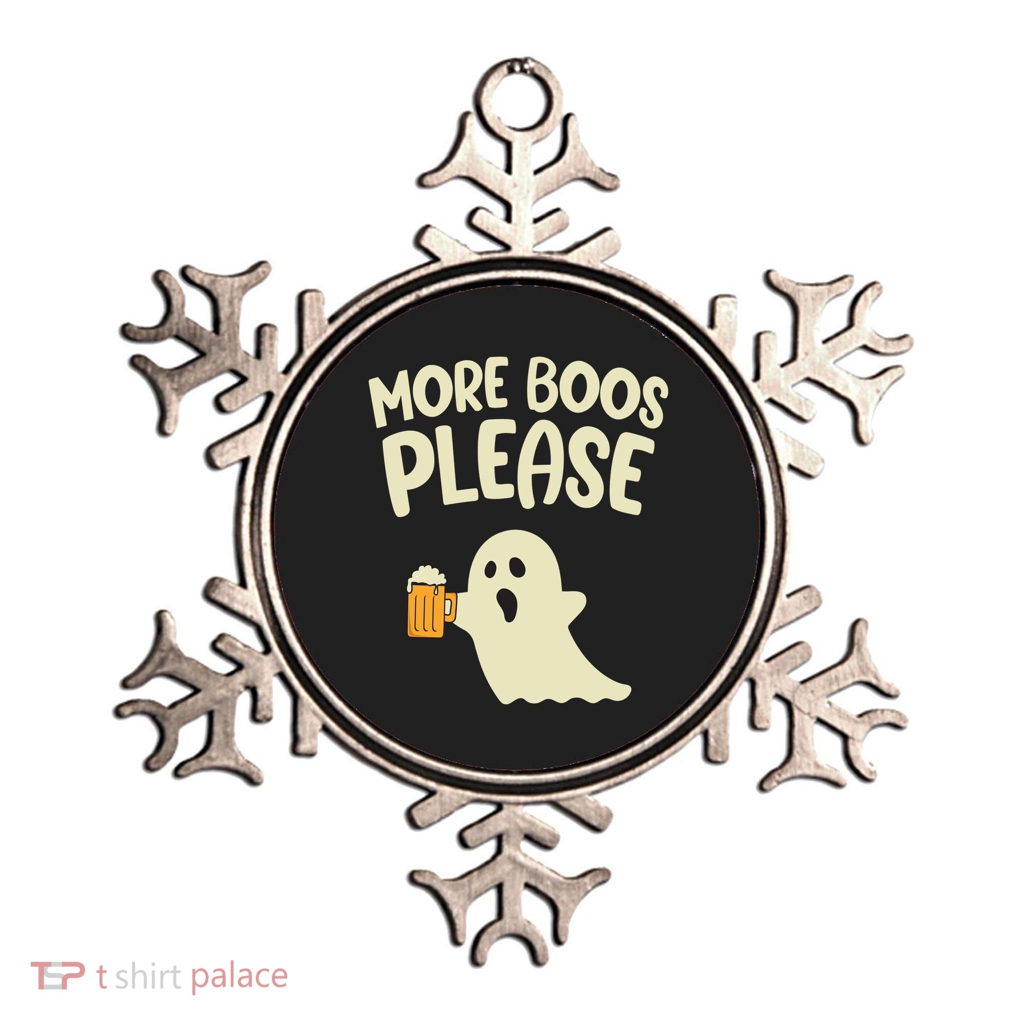 More Boos Please Cute Funny Halloween Ghost Party Ornament